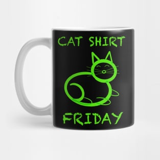 Cat shirt Friday Mug